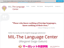 Tablet Screenshot of miljapan.com